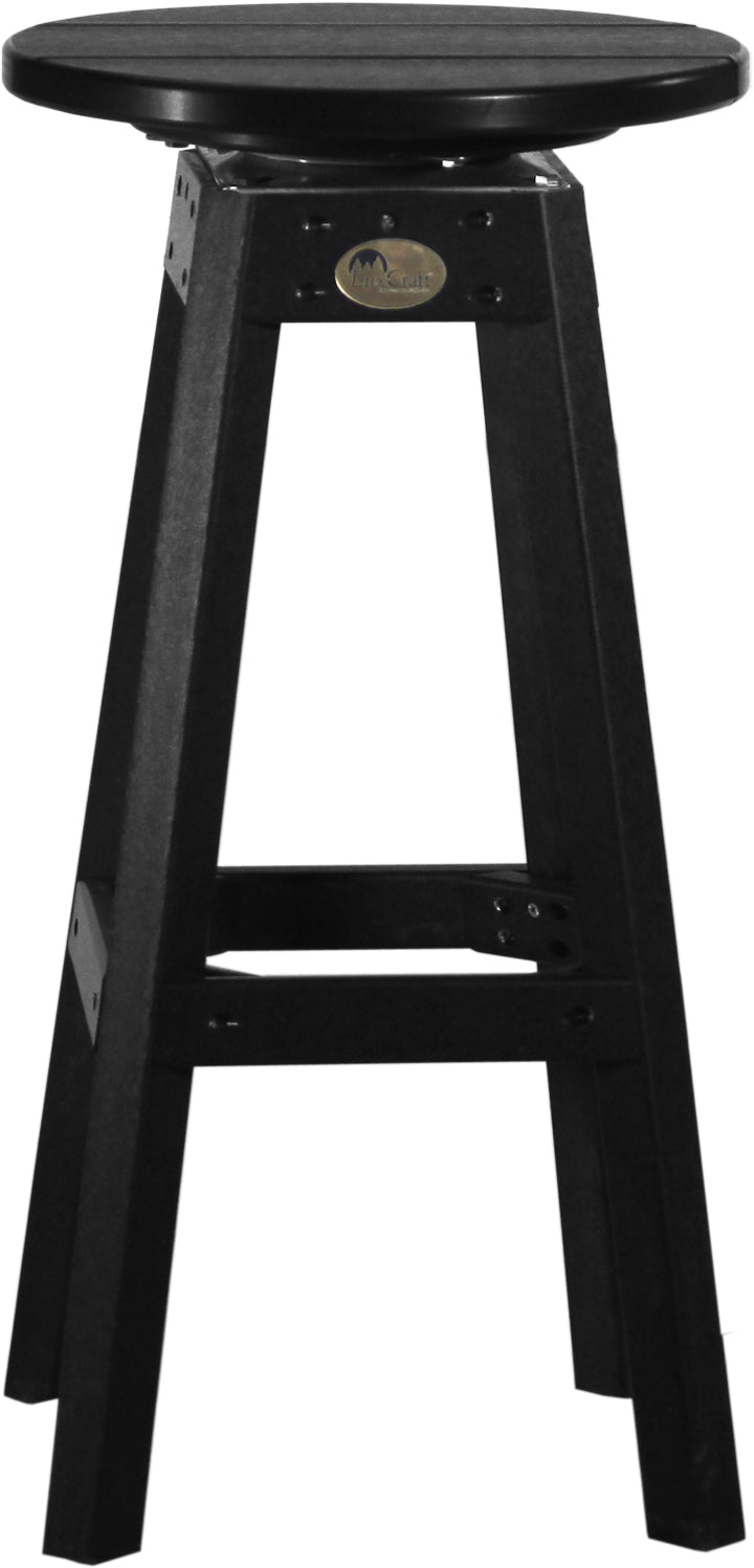 LuxCraft – Bar Stool – 360° Swivel Outdoor Patio Bar Seat