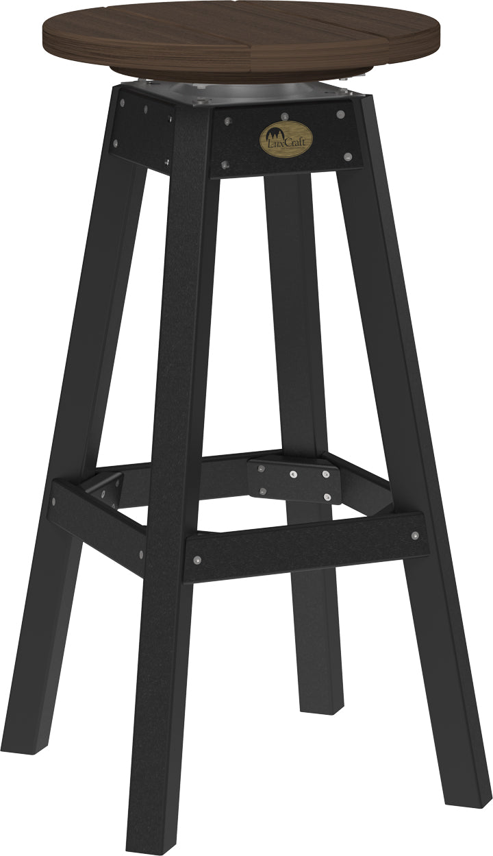 LuxCraft – Bar Stool – 360° Swivel Outdoor Patio Bar Seat