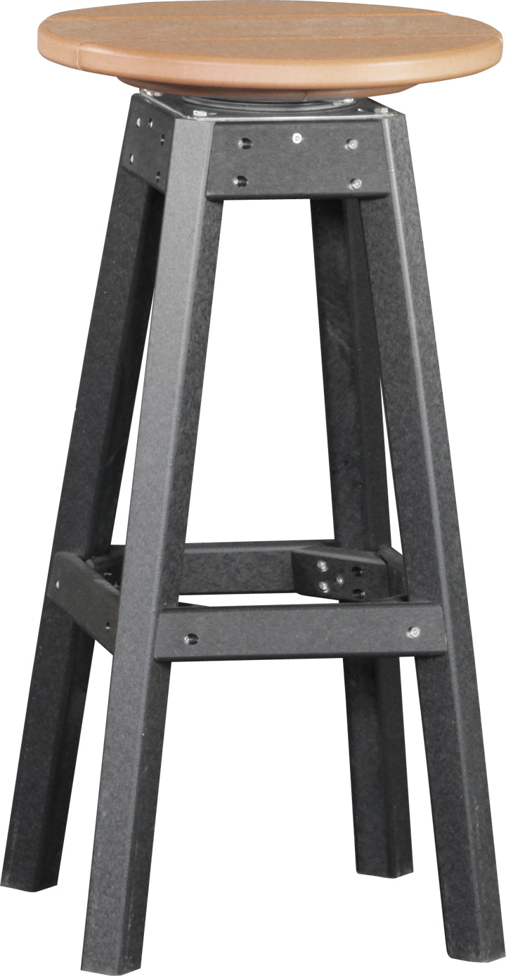 LuxCraft – Bar Stool – 360° Swivel Outdoor Patio Bar Seat