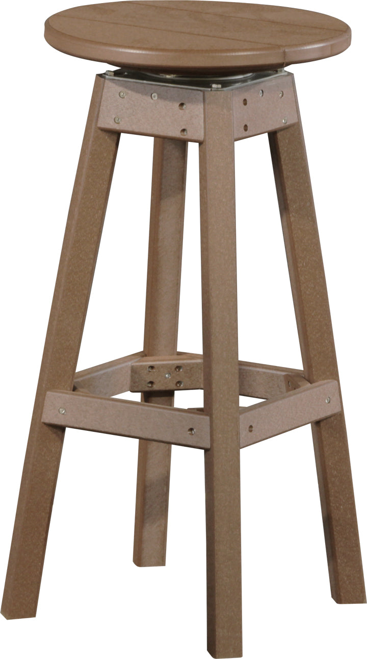 LuxCraft – Bar Stool – 360° Swivel Outdoor Patio Bar Seat