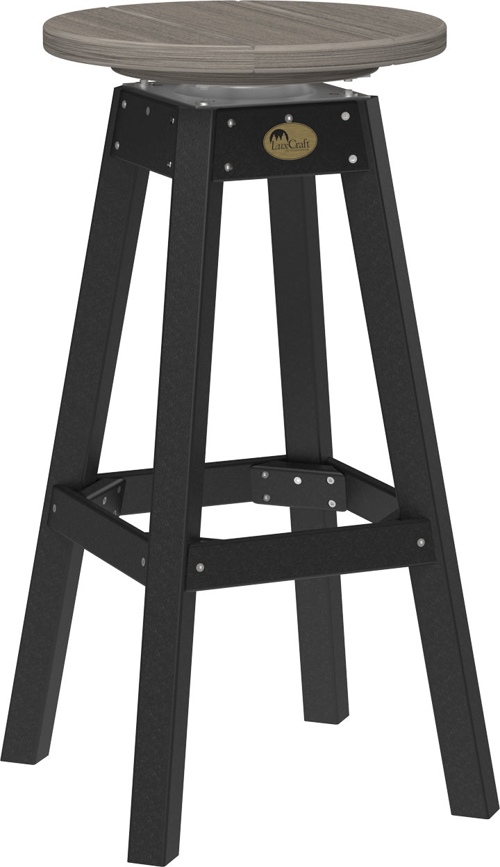LuxCraft – Bar Stool – 360° Swivel Outdoor Patio Bar Seat