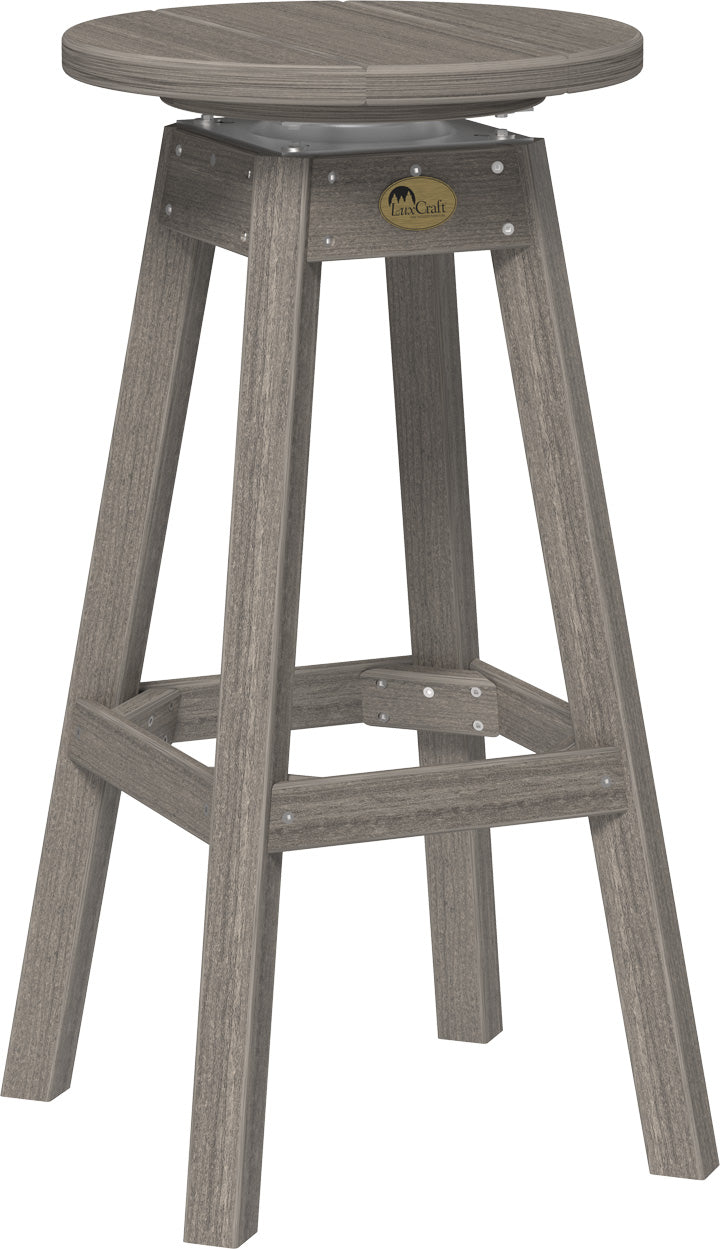 LuxCraft – Bar Stool – 360° Swivel Outdoor Patio Bar Seat