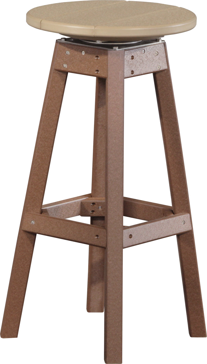LuxCraft – Bar Stool – 360° Swivel Outdoor Patio Bar Seat