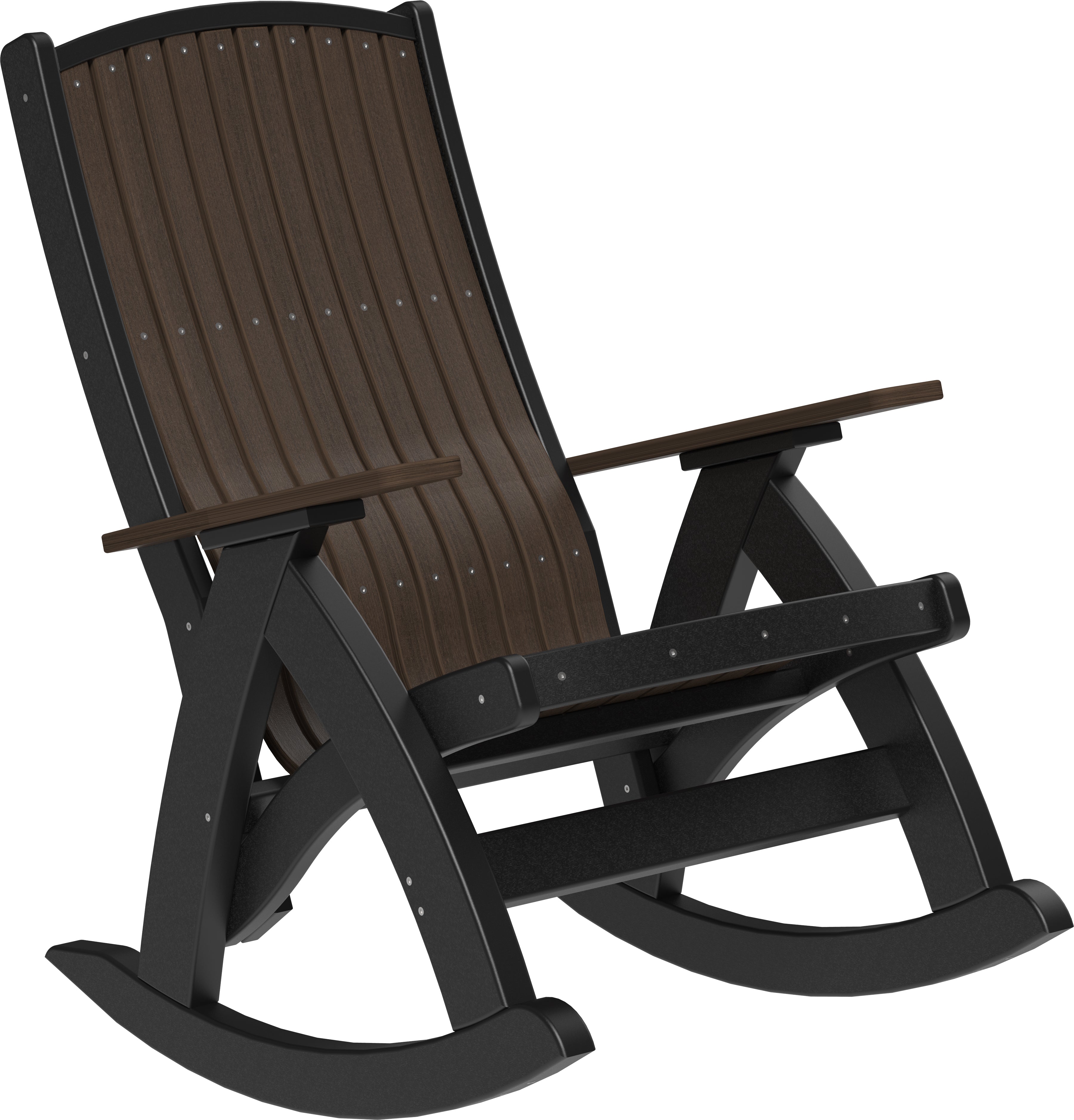 LuxCraft – Comfort Rocker – Smooth Outdoor Rocking Chair for Patio Relaxation