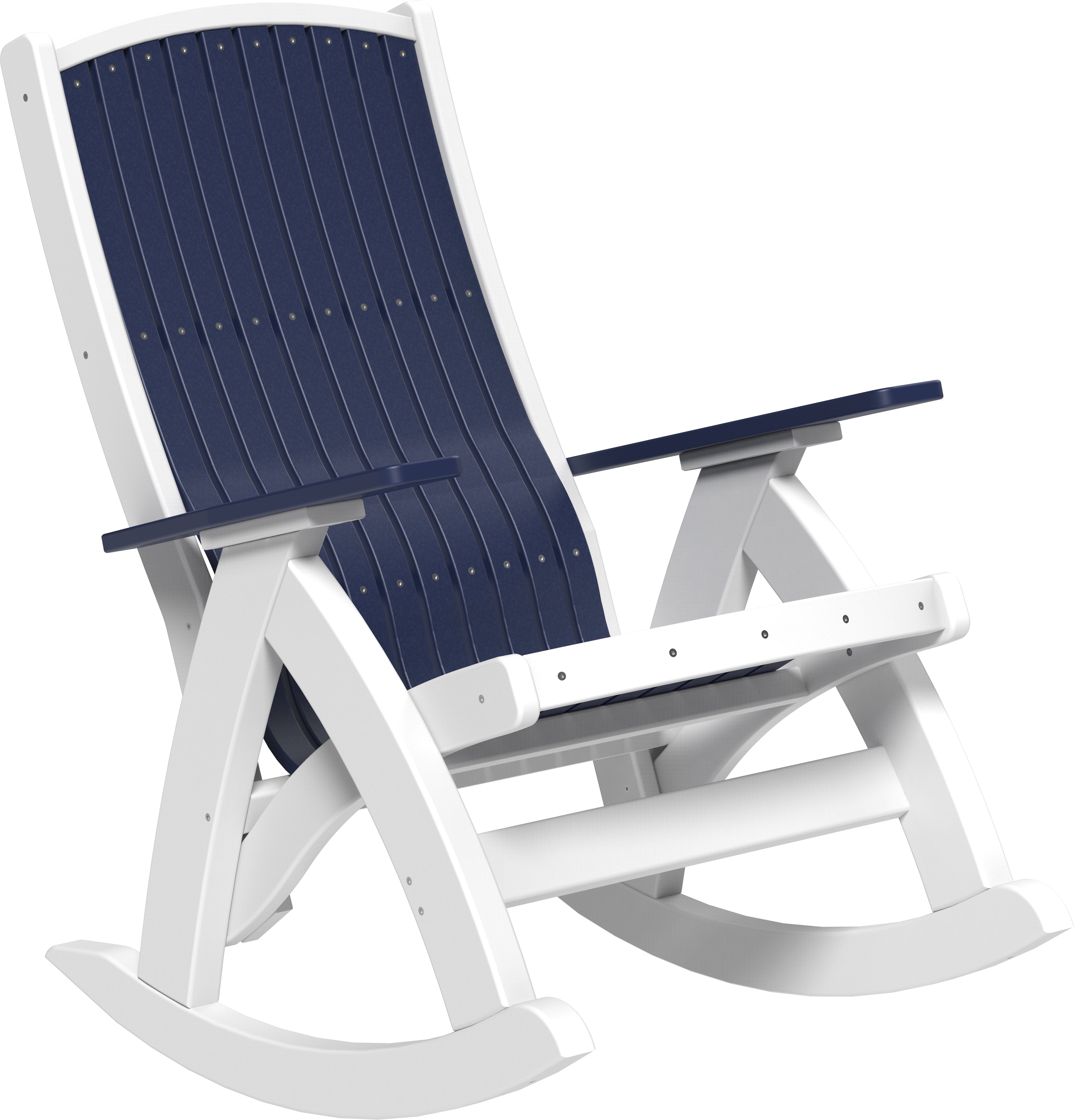 LuxCraft – Comfort Rocker – Smooth Outdoor Rocking Chair for Patio Relaxation