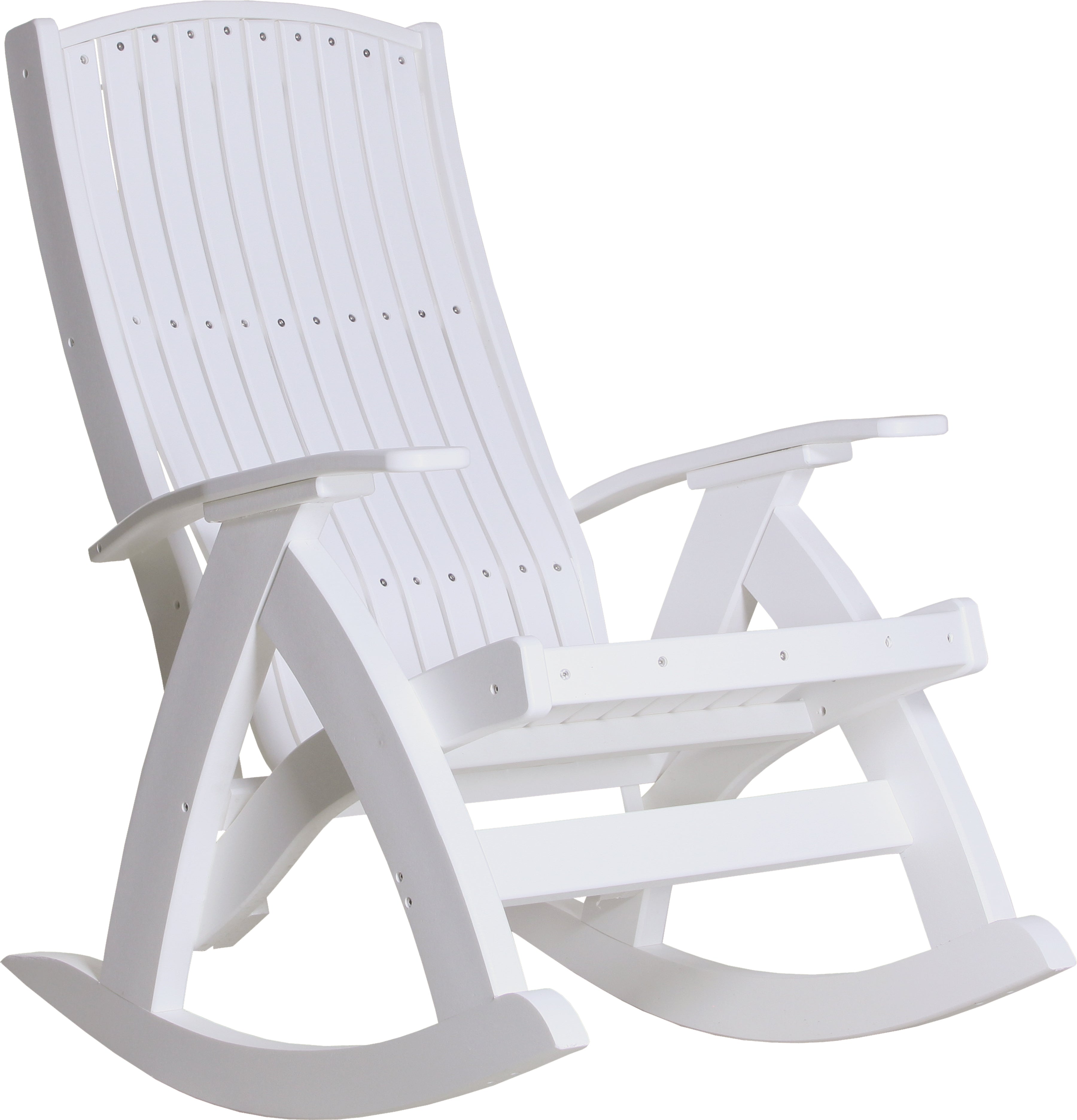 LuxCraft – Comfort Rocker – Smooth Outdoor Rocking Chair for Patio Relaxation