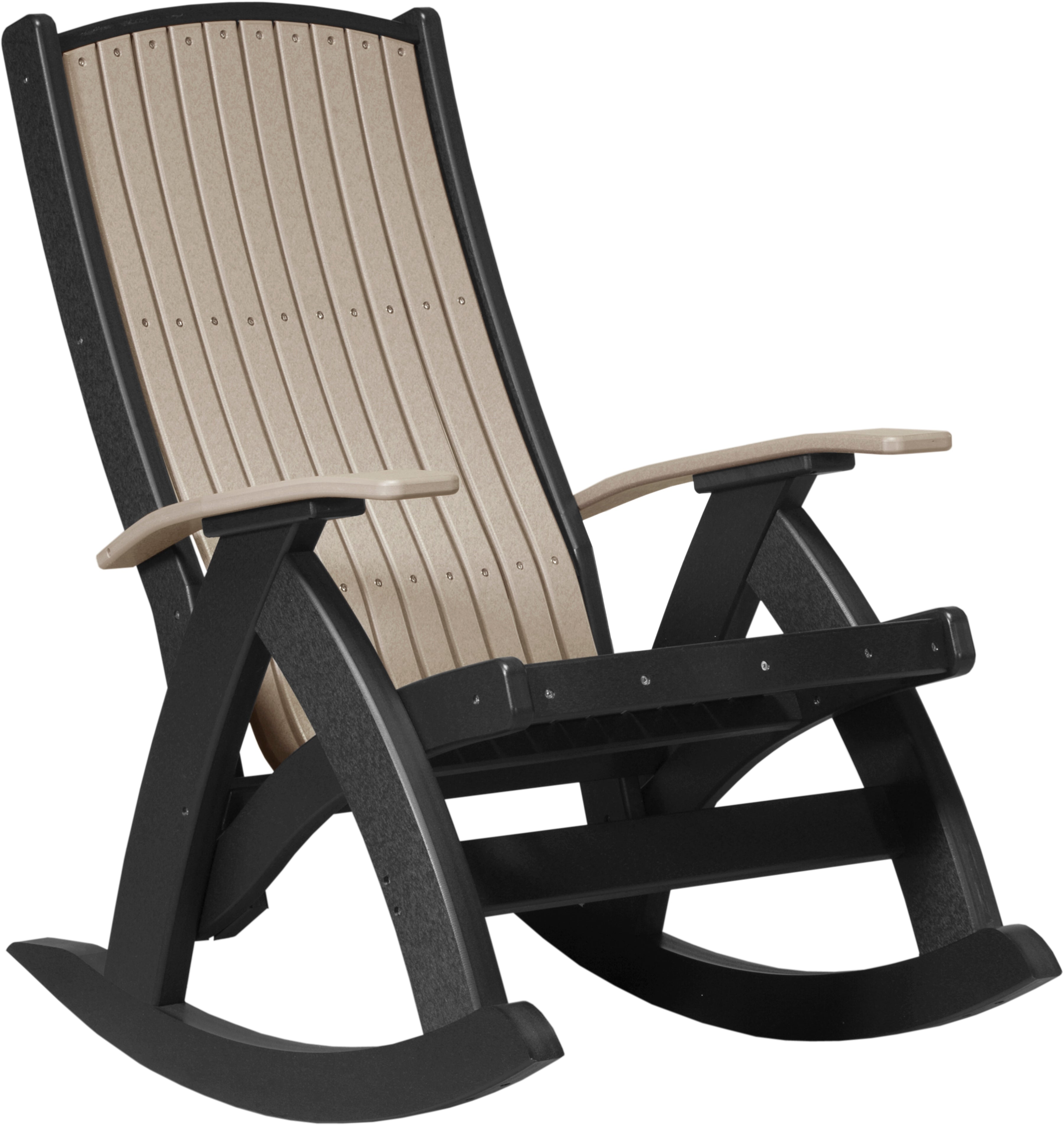 LuxCraft – Comfort Rocker – Smooth Outdoor Rocking Chair for Patio Relaxation