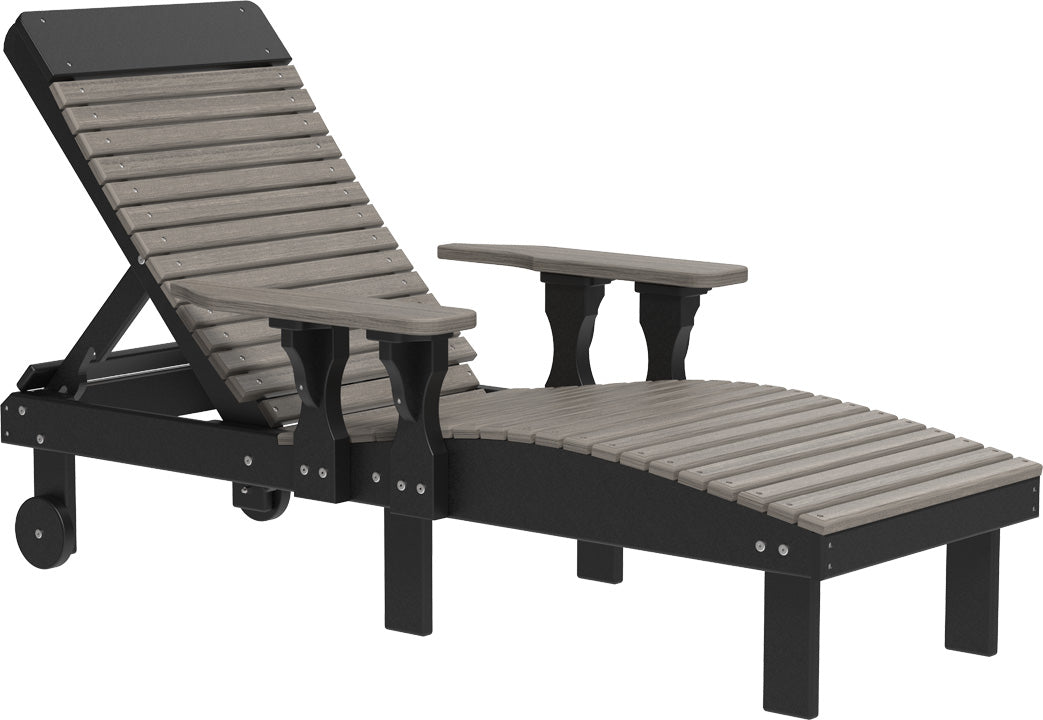 LuxCraft – Adjustable Lounge Chair – Outdoor Reclining Chair with Wheels