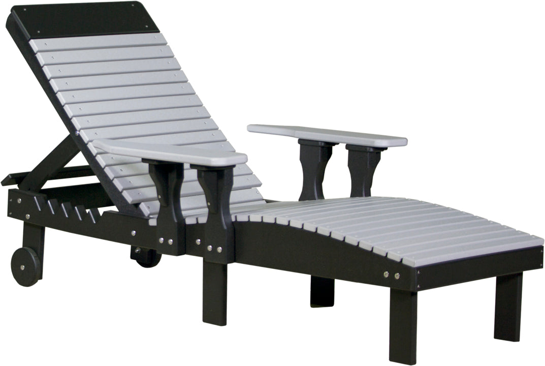 LuxCraft – Adjustable Lounge Chair – Outdoor Reclining Chair with Wheels