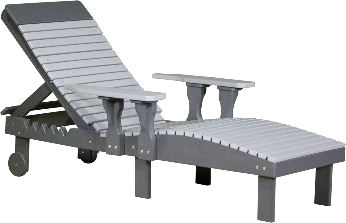 LuxCraft – Adjustable Lounge Chair – Outdoor Reclining Chair with Wheels