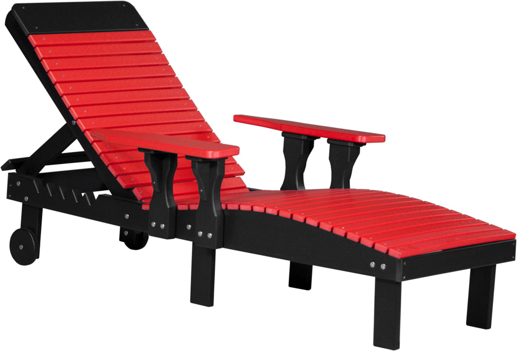 LuxCraft – Adjustable Lounge Chair – Outdoor Reclining Chair with Wheels