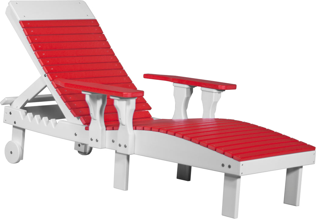 LuxCraft – Adjustable Lounge Chair – Outdoor Reclining Chair with Wheels