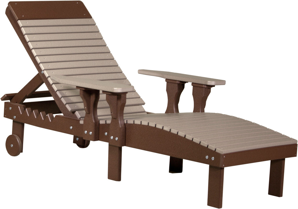 LuxCraft – Adjustable Lounge Chair – Outdoor Reclining Chair with Wheels