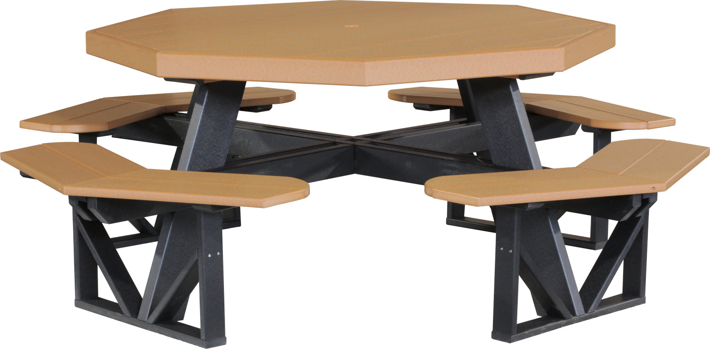 LuxCraft – Octagon Picnic Table – Large Outdoor Picnic Table for Eight