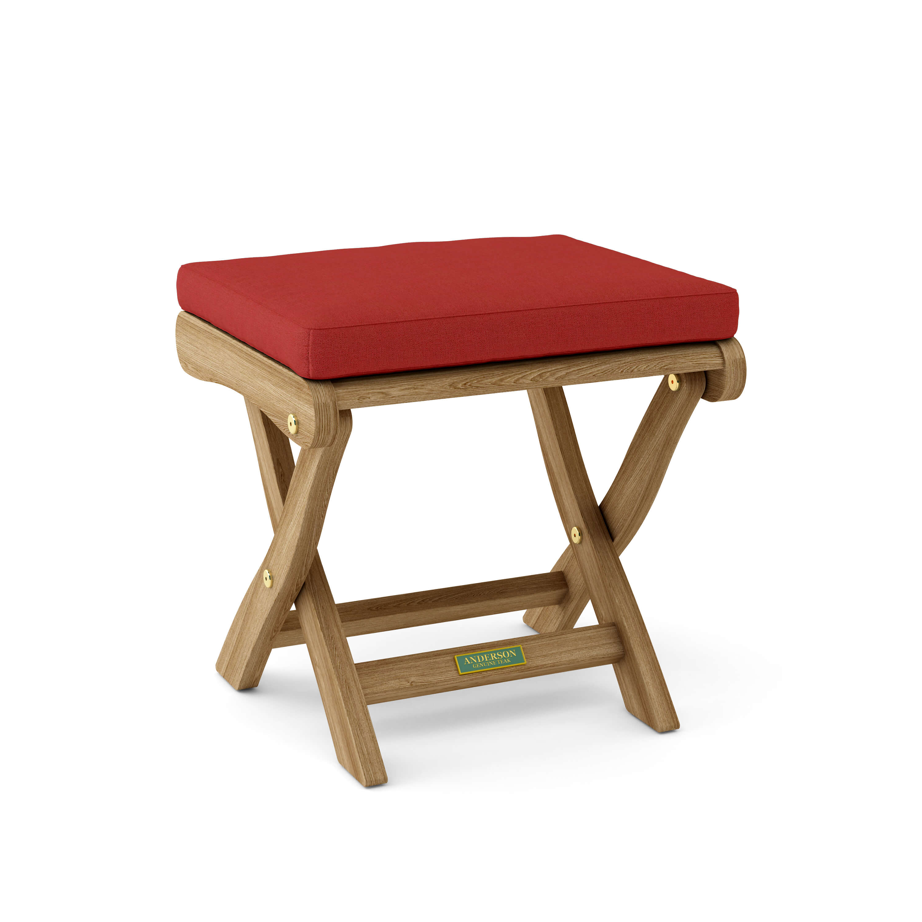 Anderson Teak Katana Folding Backless Chair – Teak Outdoor Stool & Seat