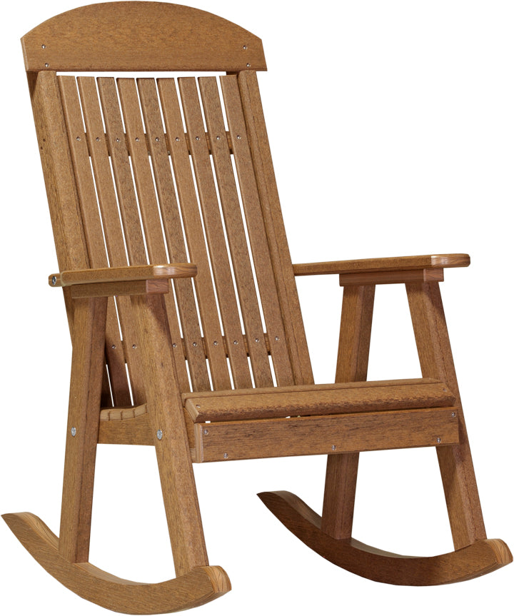 LuxCraft – Porch Rocker – Classic Outdoor Rocking Chair for Relaxing Porches