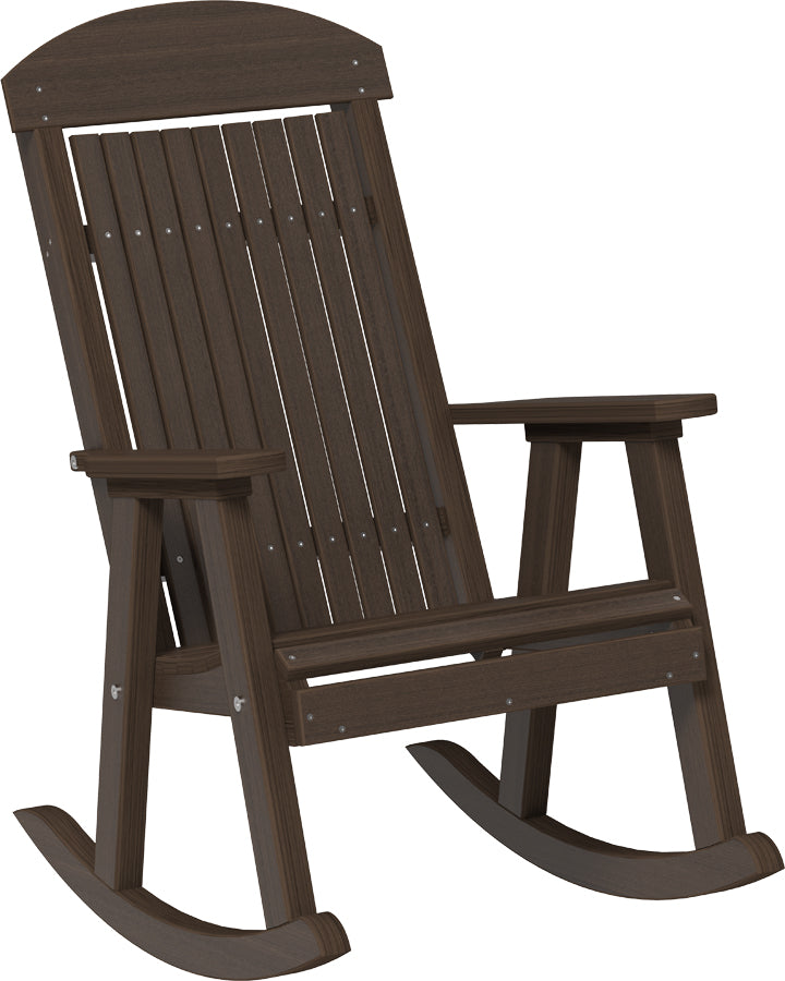LuxCraft – Porch Rocker – Classic Outdoor Rocking Chair for Relaxing Porches