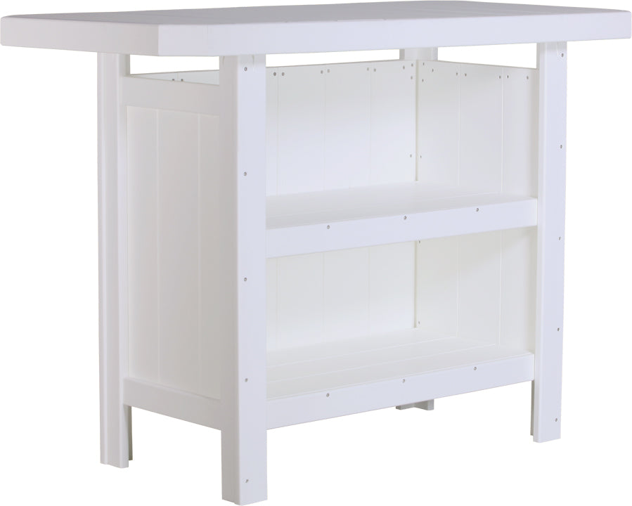 LuxCraft – Outdoor Serving Bar – Patio Bar Table with Storage Shelves