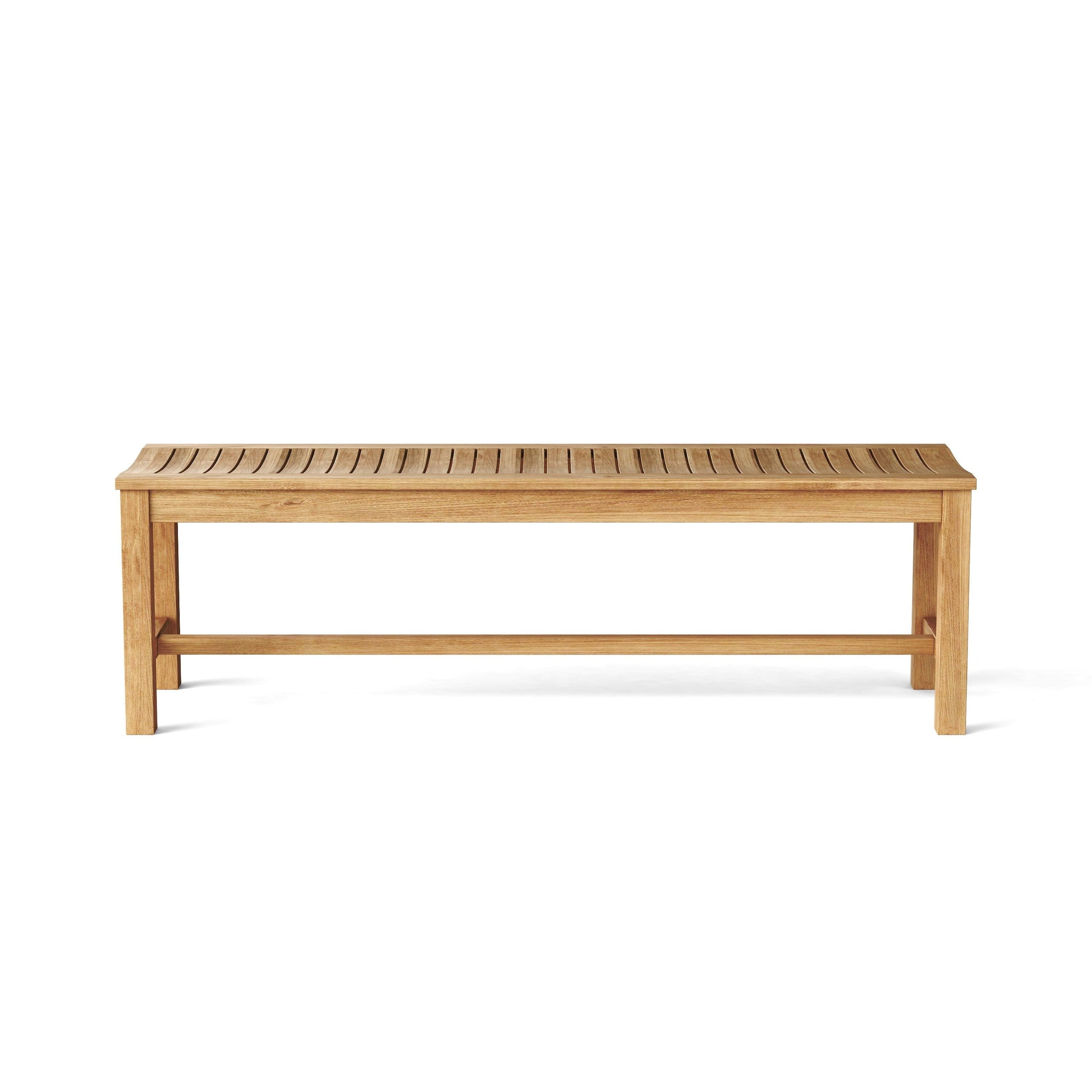 Anderson Teak – Casablanca 3-Seater Backless Bench – Curved Teak Seating