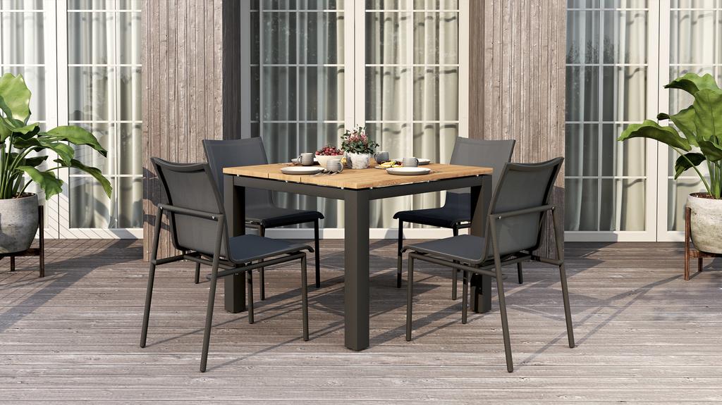 Planka Aluminium Dining Table 100 - Ambiance Image~~