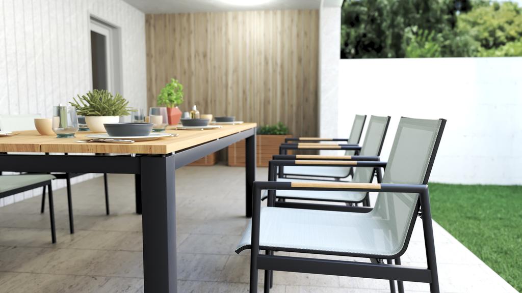 Planka Extension Table 230 SS Powder Coated - Ambiance Image~~