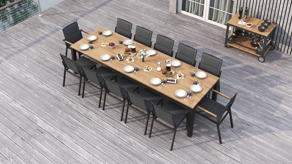Planka Extension Table 310 SS Powder Coated - Ambiance Image~~