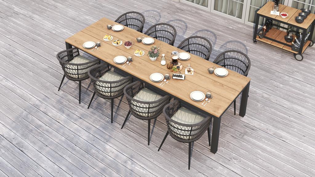 Planka Extension Table 310 SS Powder Coated - Ambiance Image~~