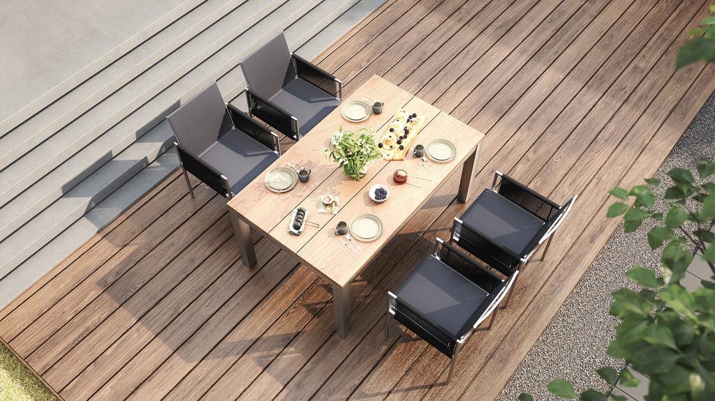 Planka Stainless Steel Extension Table 230 - Ambiance Image~~