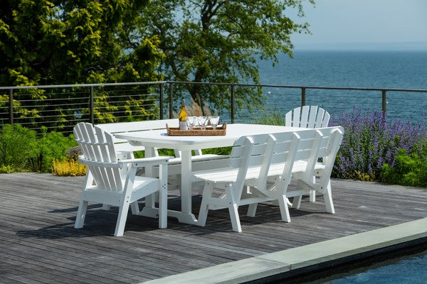 Seaside Portsmouth 60″ Rectangular EnviroWood Outdoor Dining Bench