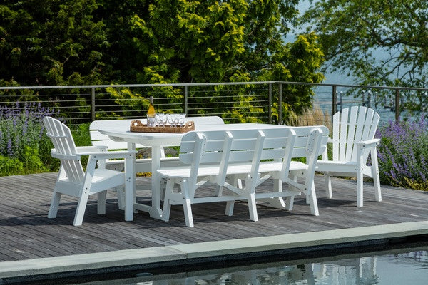 Seaside Portsmouth 60″ Rectangular EnviroWood Outdoor Dining Bench