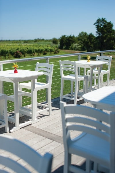 Seaside Portsmouth 30″ Square EnviroWood Outdoor Balcony Table