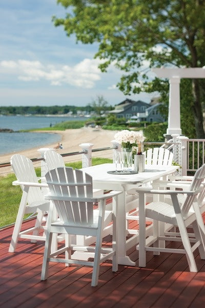 Seaside Portsmouth 72″ Rectangular EnviroWood Outdoor Balcony Table