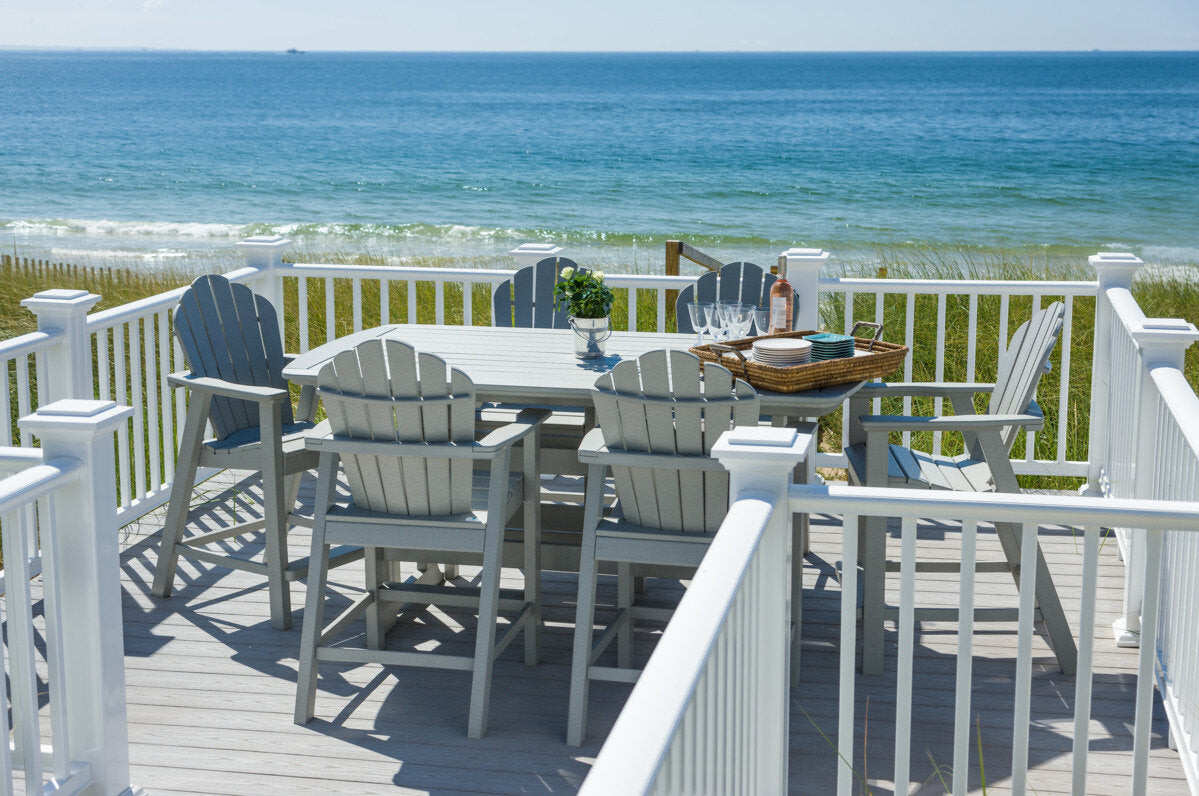 Seaside Portsmouth 72″ Rectangular EnviroWood Outdoor Balcony Table