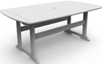Seaside Portsmouth 72″ x 42″ Rectangular EnviroWood Outdoor Dining Table
