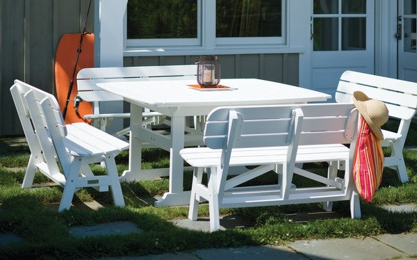 Seaside Portsmouth 56″ x 42″ Rectangular EnviroWood Outdoor Dining Table