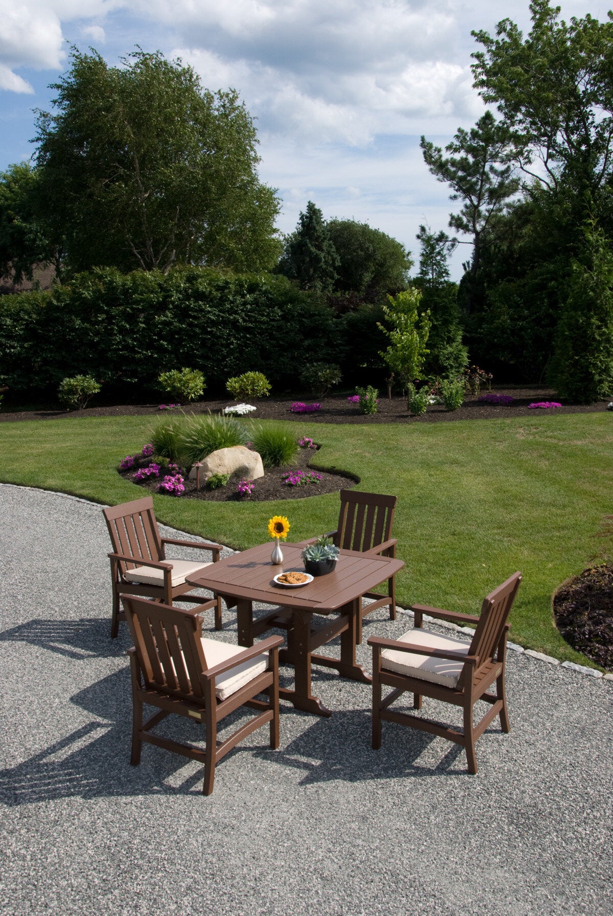 Seaside Portsmouth 42″ Square EnviroWood Outdoor Dining Table