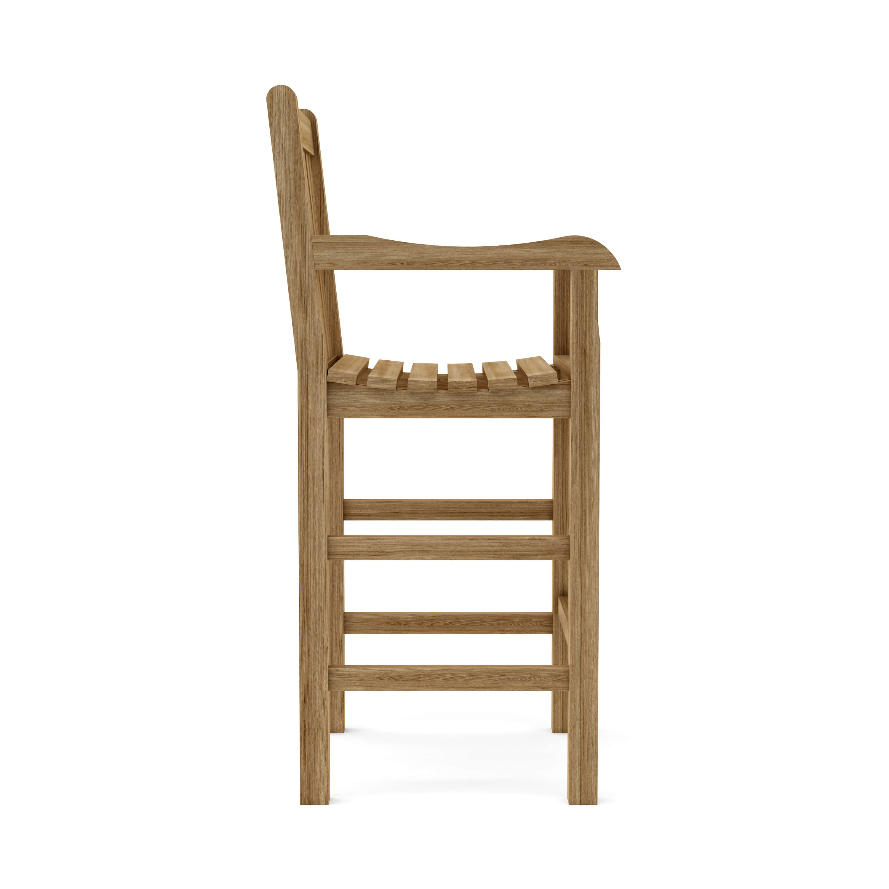 Anderson Teak Classic Bar Armchair – Solid Teak Outdoor Bar Seating