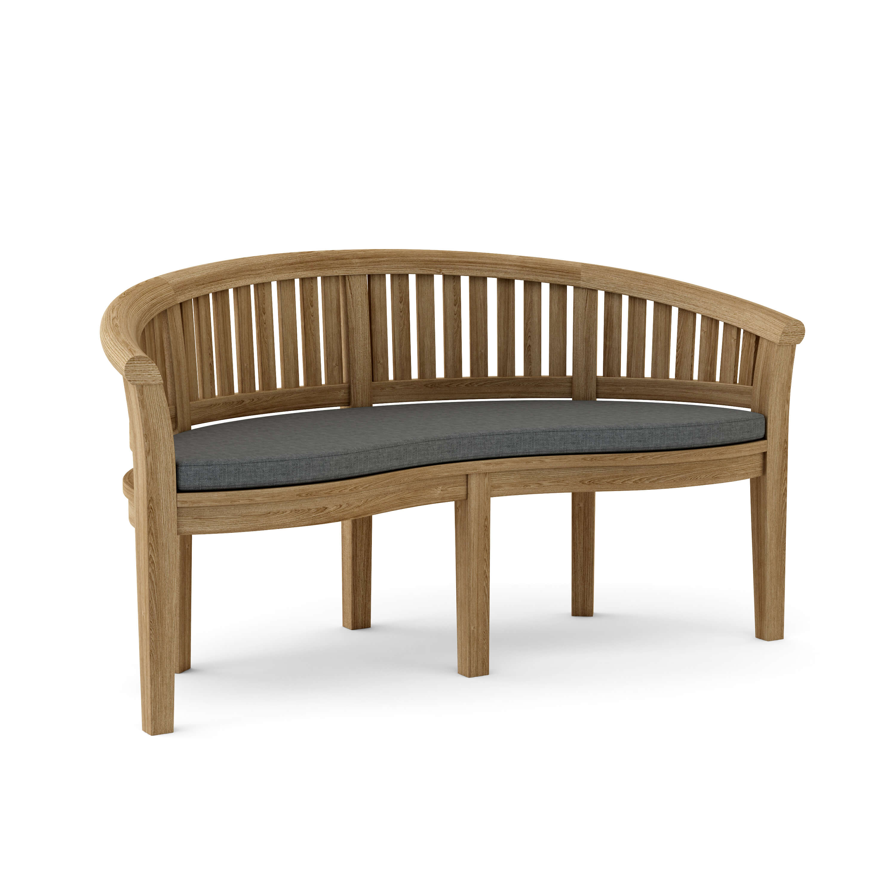 Anderson Teak – Curve 3-Seater Bench – Extra Thick Grade-A Teak Outdoor Seating