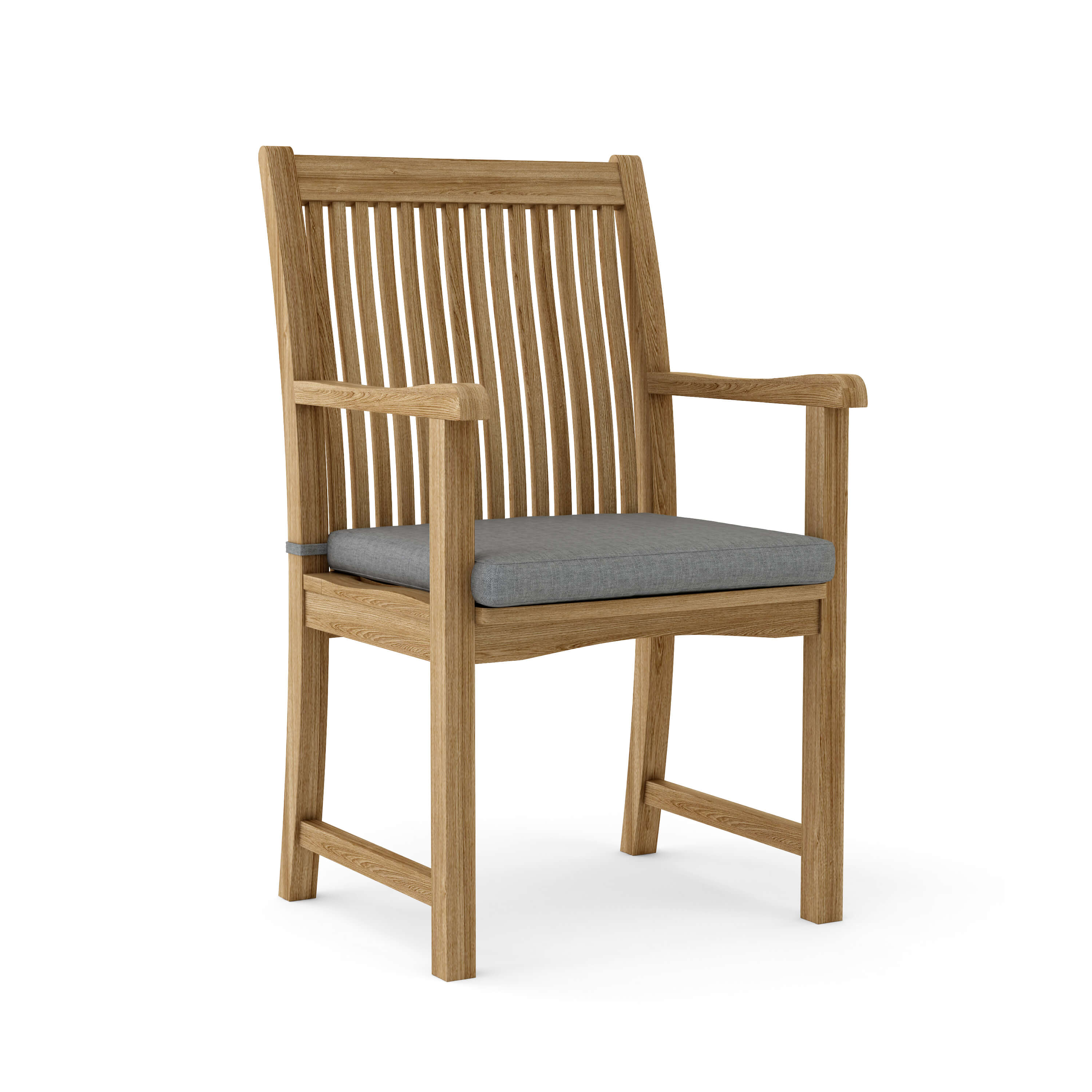 Anderson Teak Chicago Dining Armchair – Solid Teak Outdoor Patio Seating