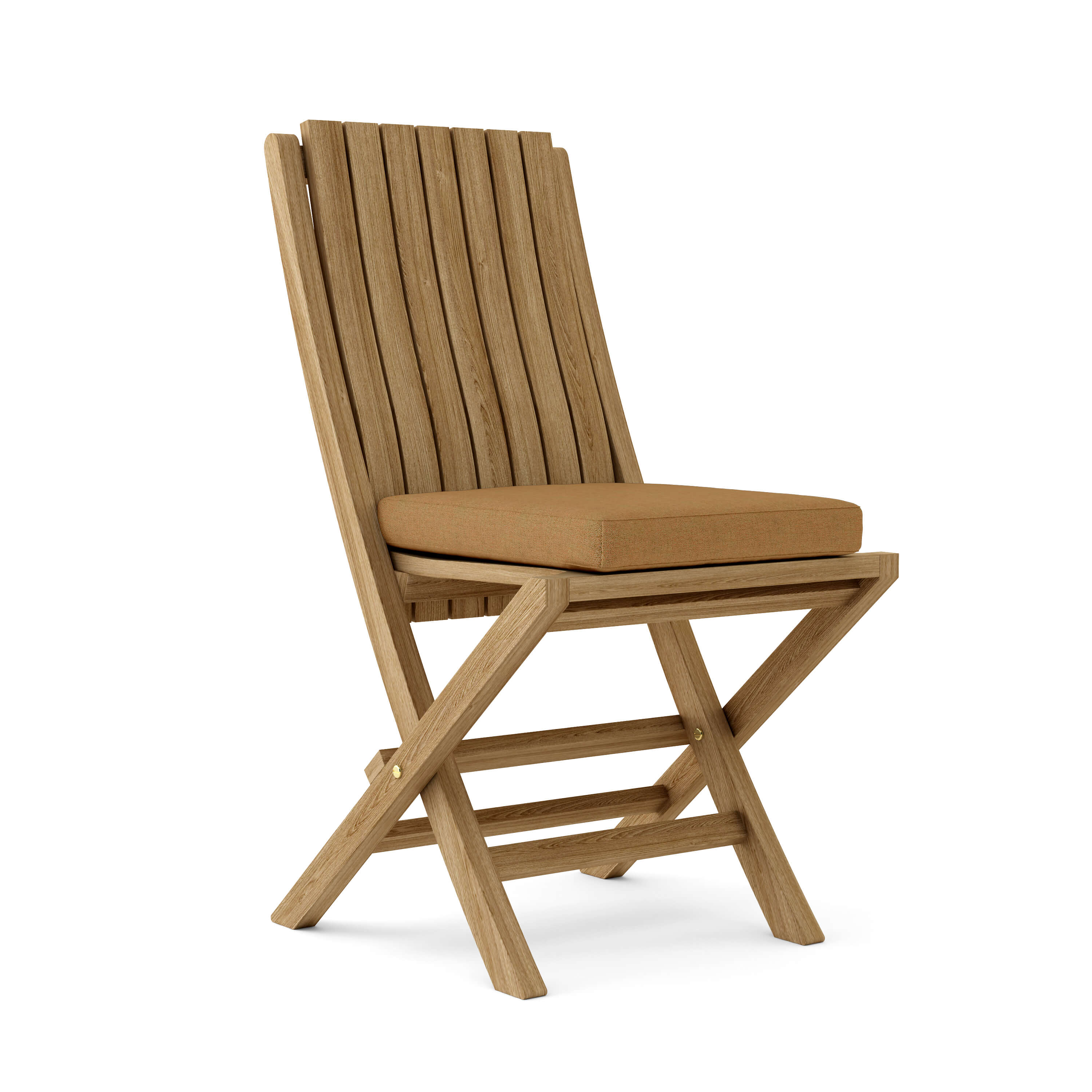 Anderson Teak Comfort Folding Chair (2-PC) – Ergonomic Teak Outdoor Seating