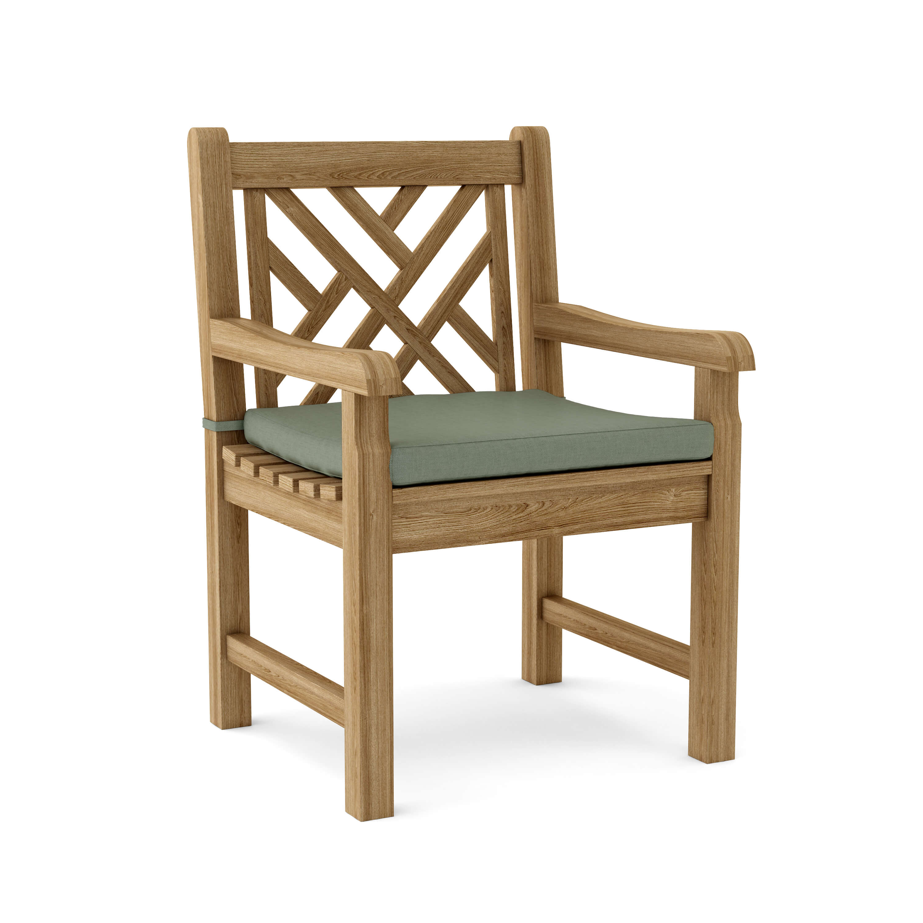 Anderson Teak Vilano Dining Armchair – Solid Teak Outdoor Dining Seating