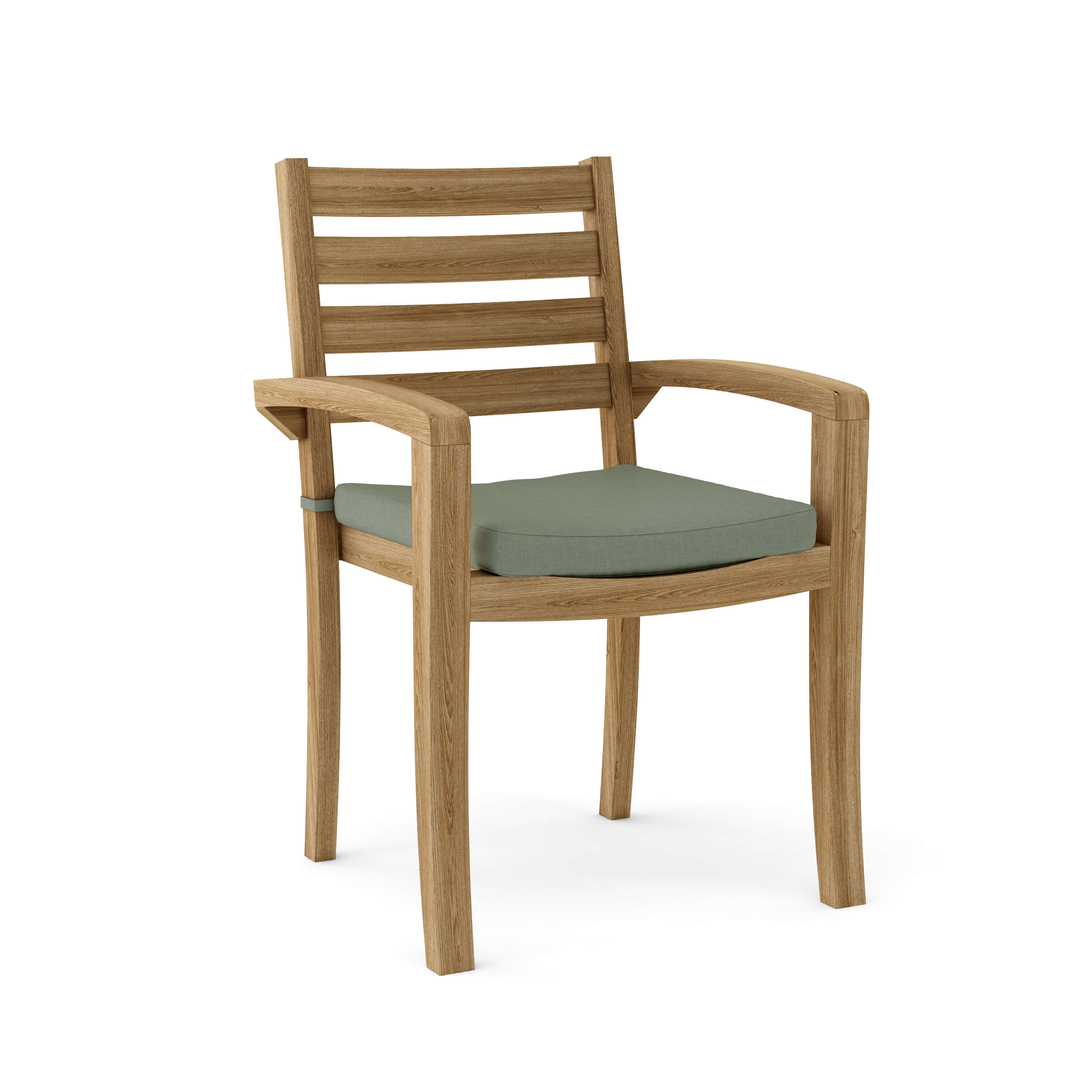 Anderson Teak Catalina Stacking Armchair (4-PCS) – Solid Teak Outdoor Seating