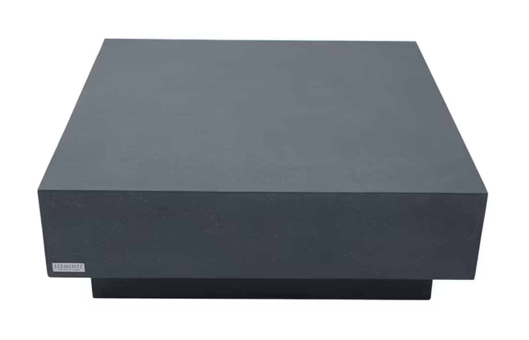 Elementi Colorado 40″ Square Concrete Coffee Table