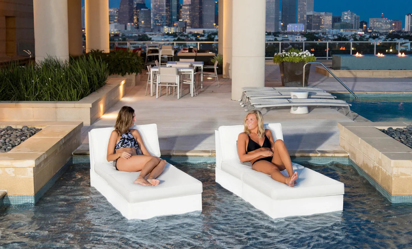 Ledge Lounger Signature 2-Piece Sectional Sun Chair Luxury In-Pool Lounge Seating