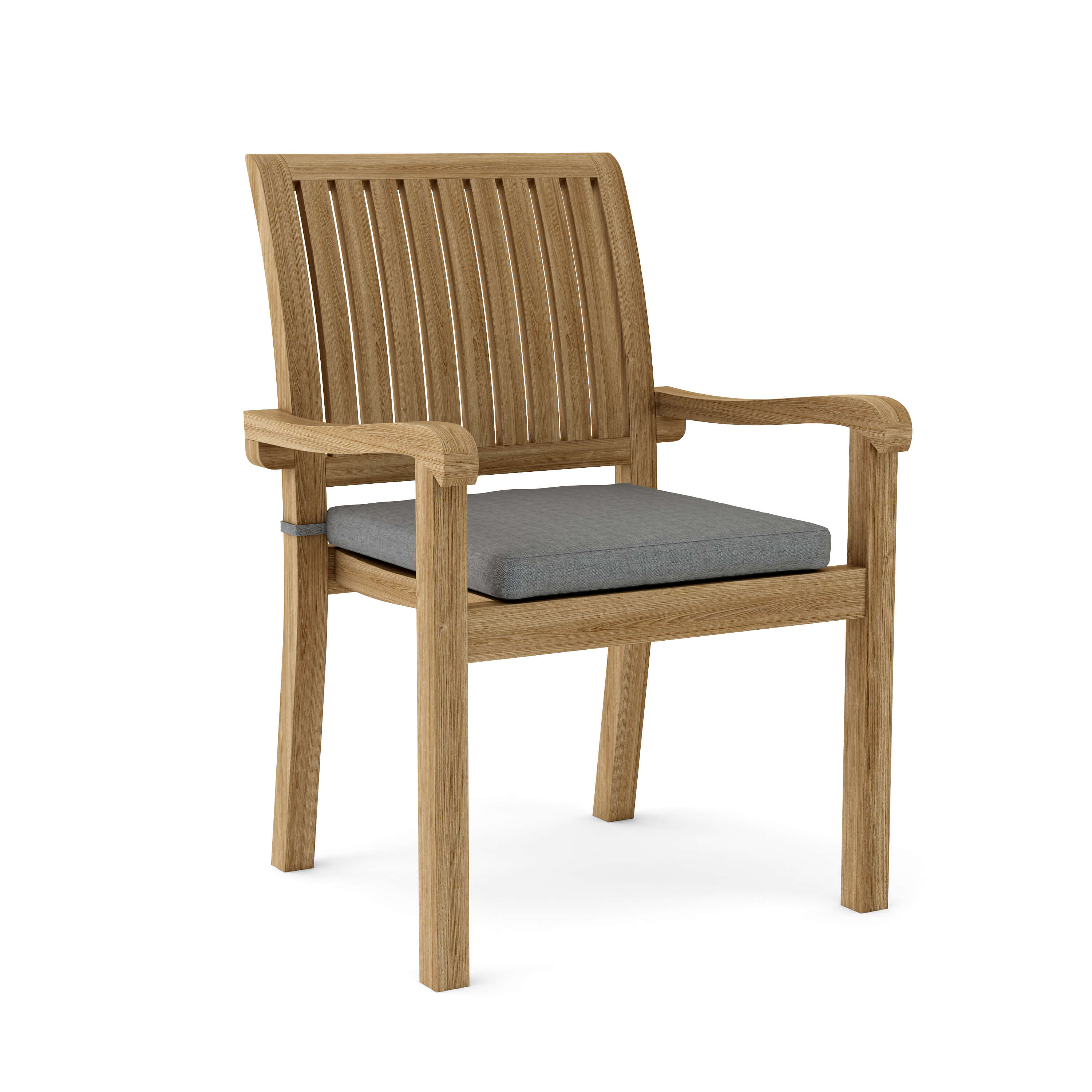 Anderson Teak Aspen Stacking Armchair(4-PCS) – Solid Teak Outdoor Seating