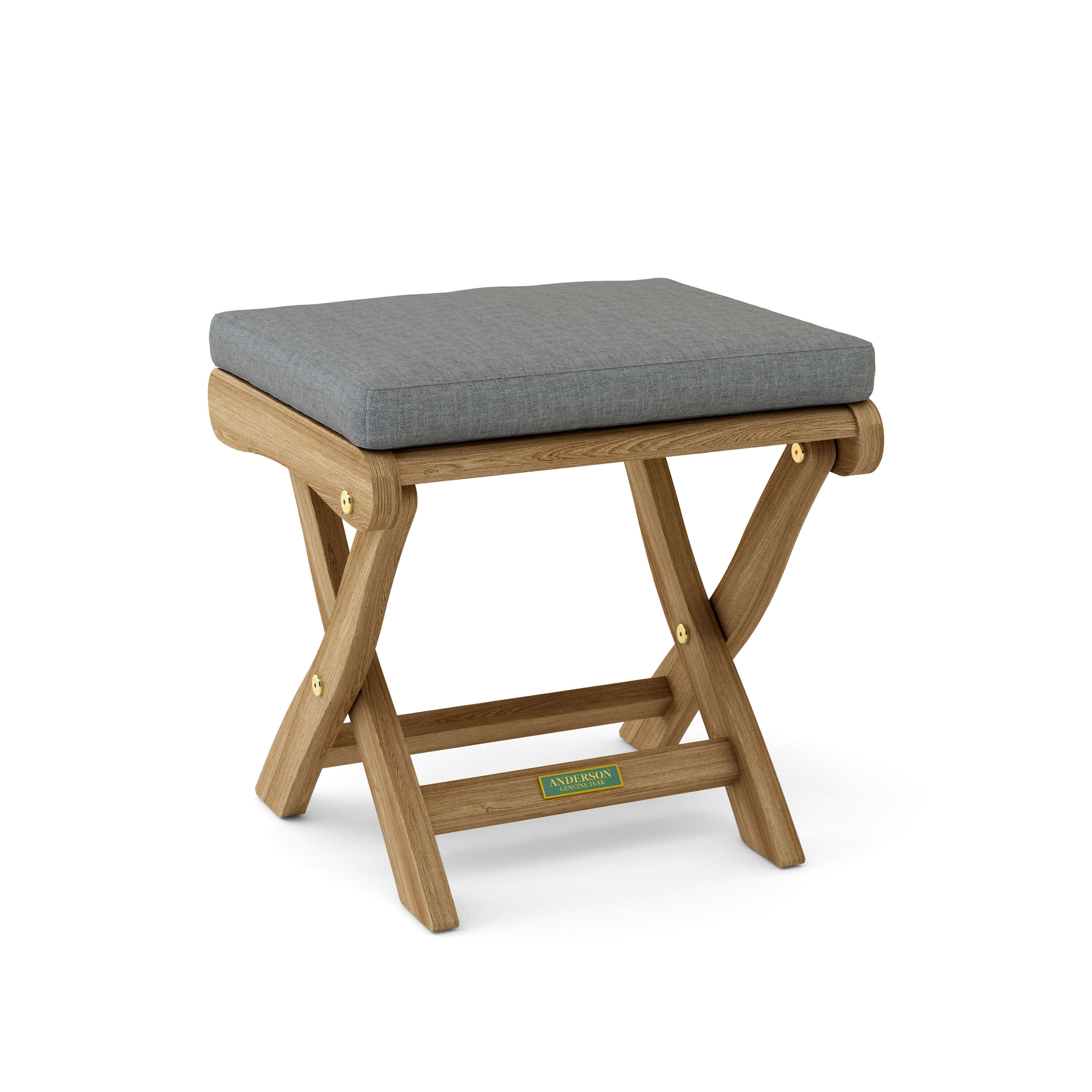 Anderson Teak Katana Folding Backless Chair – Teak Outdoor Stool & Seat