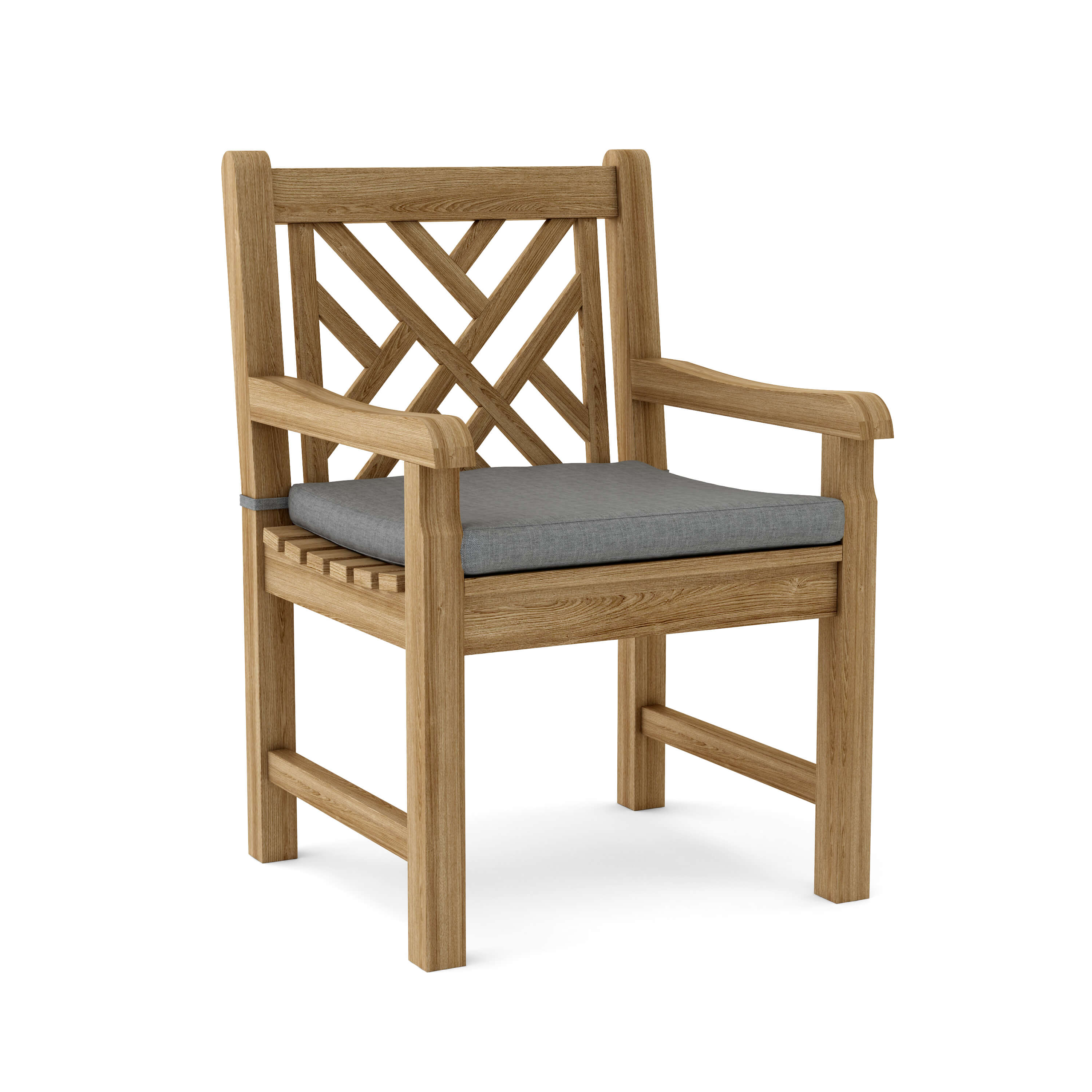 Anderson Teak Vilano Dining Armchair – Solid Teak Outdoor Dining Seating