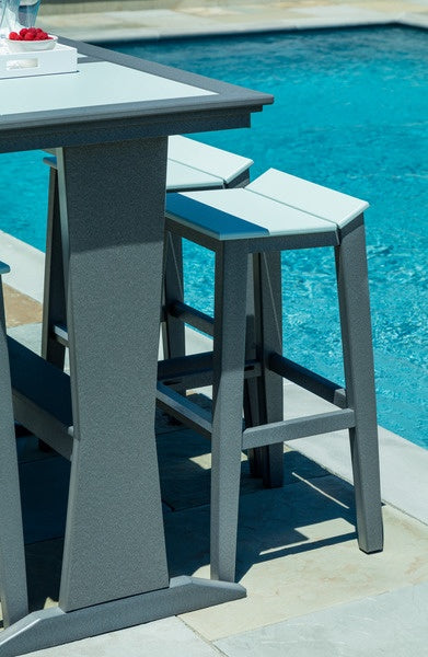 Seaside SYM 19″ Square - Outdoor Bar Stool