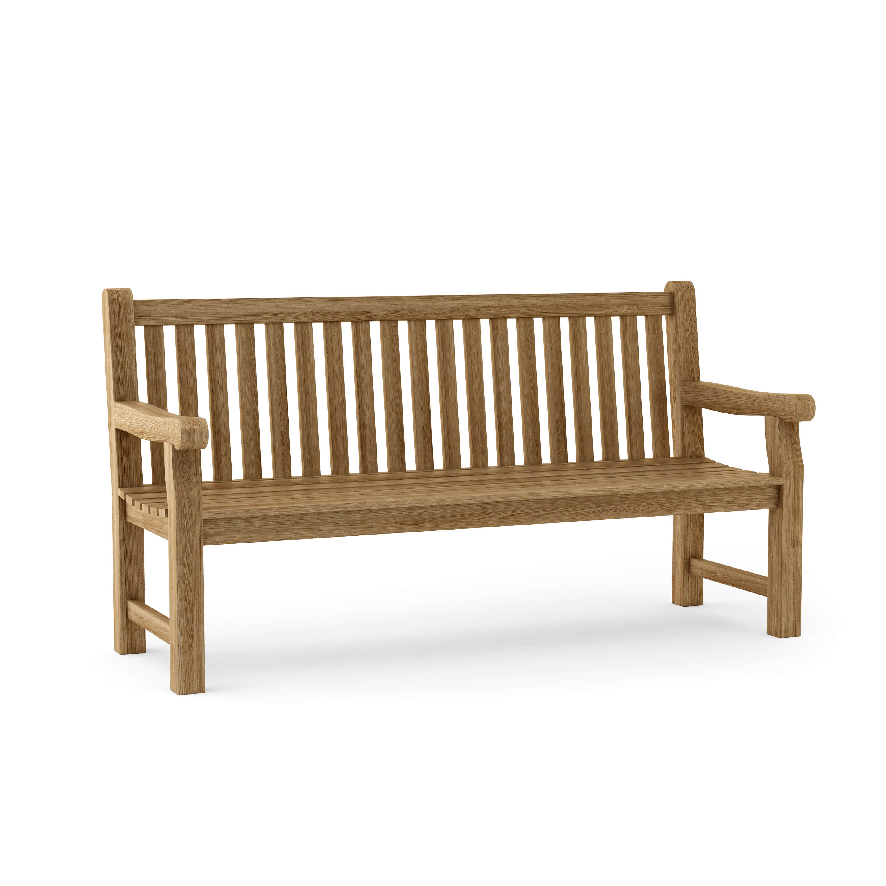 Anderson Teak Devonshire 4-Seater Extra Thick Bench – Solid Teak Outdoor Garden Bench