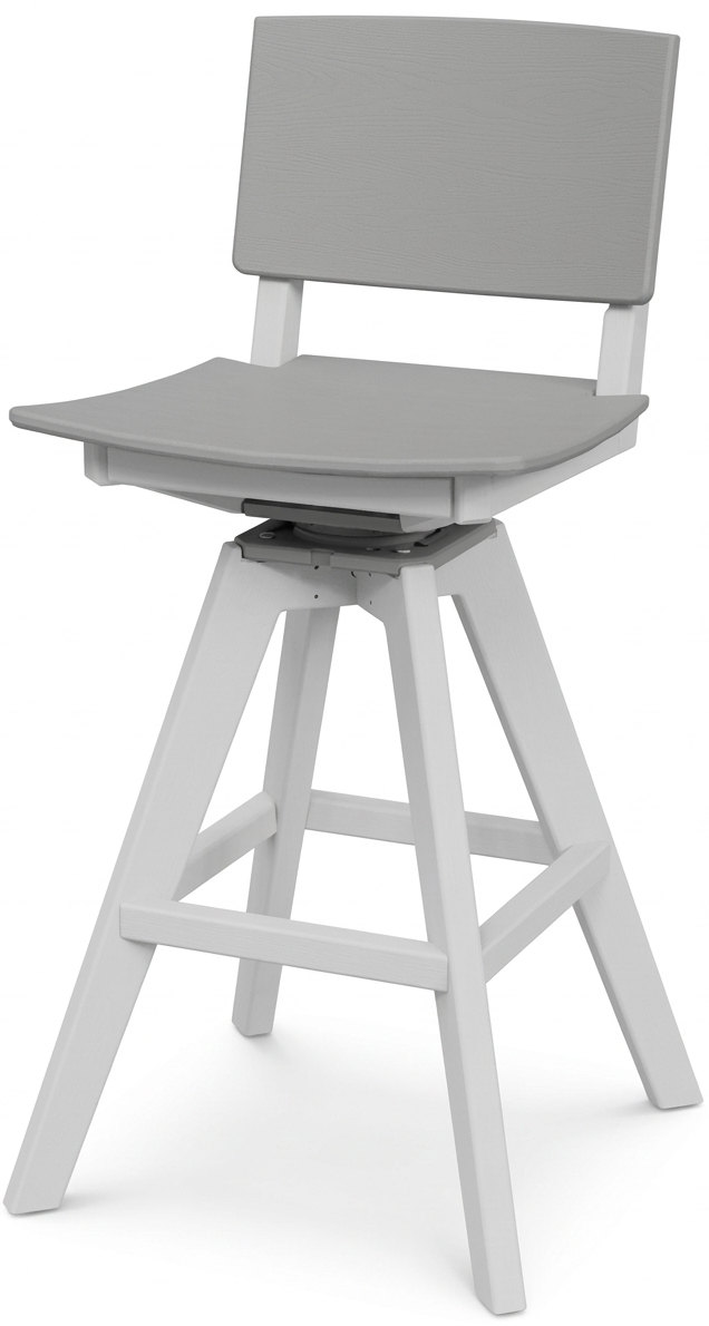 Seaside SYM 20″ Square - Outdoor Swivel Bar Chair